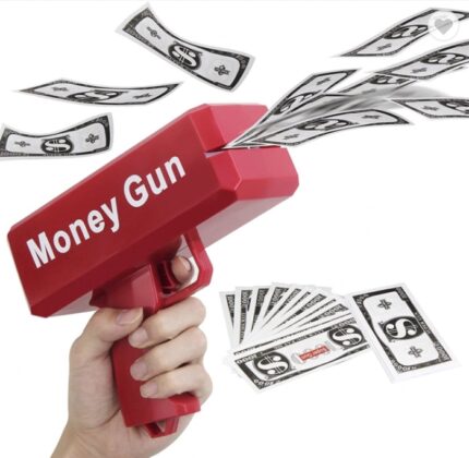 Super Money Gun Shooter Jouets Pistolet À Argent Rouge