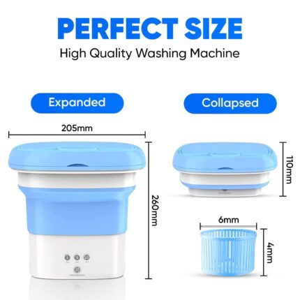 Folding washing machine - Blue