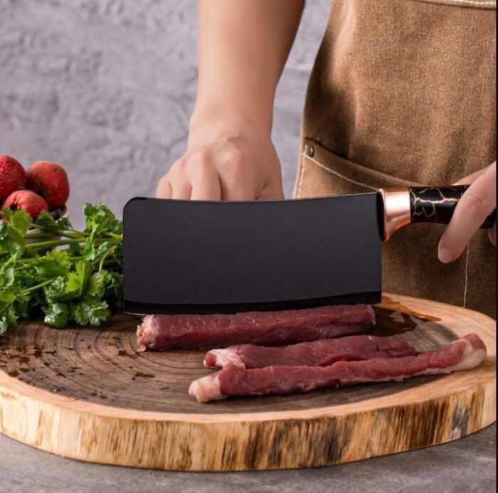 ensemble de couteaux de cuisine en acier inoxydable 9 pièces, porte-couteau en acrylique