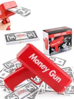 Super Money Gun Shooter Jouets Pistolet À Argent Rouge