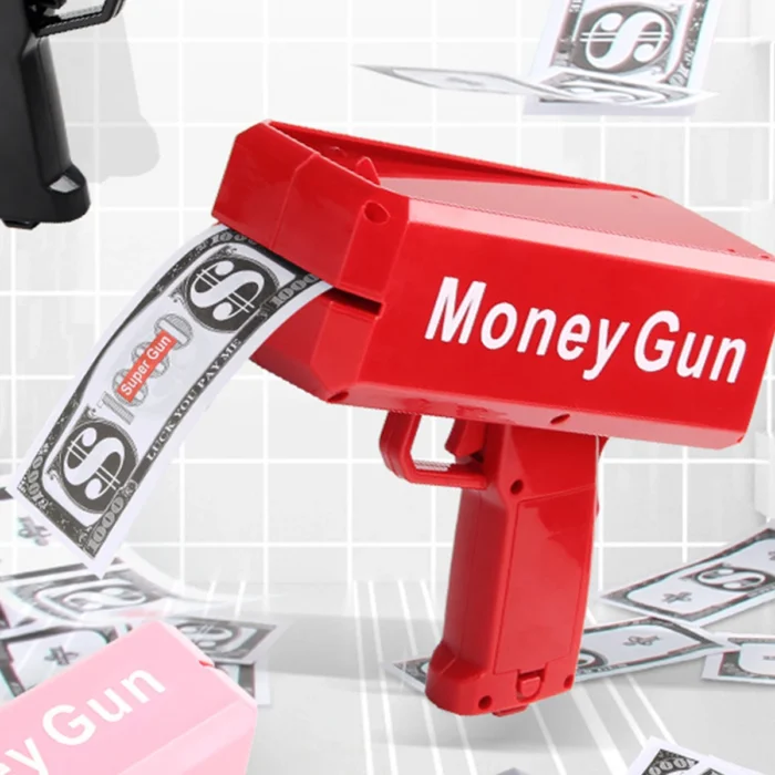 Super Money Gun Shooter Jouets Pistolet À Argent Rouge