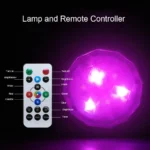 Lumière d'armoire Led couleur RVB, 3 ou 6 pièces, lampe de nuit et télécommande