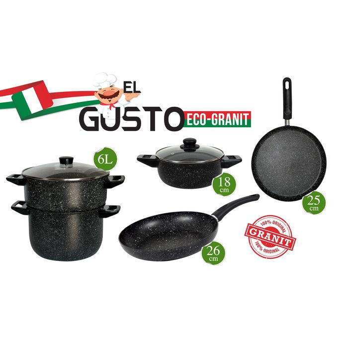 BATTERIE DE CUISINE 7 PCS EL GUSTO