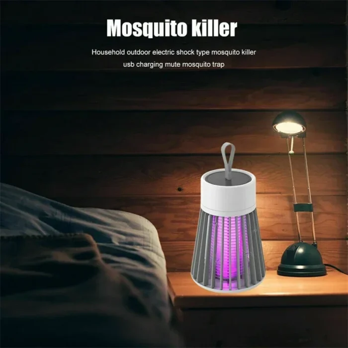 Lampe anti-moustique UV rechargeable par USB, 1200 mAh,