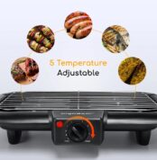 Grill Barbecue électrique d'intérieur, sans fumée, Portable, pour aliments