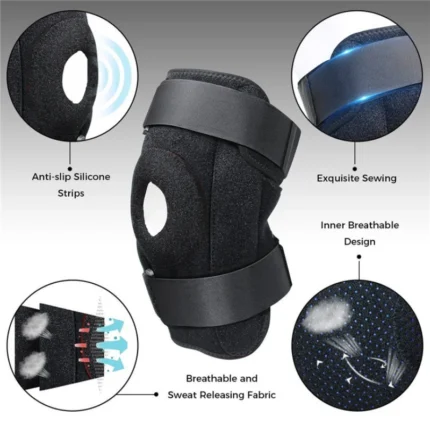 Ceinture de soutien du genou pour rotule, bande élastique de bandage pour le sport, sangle pour le genou