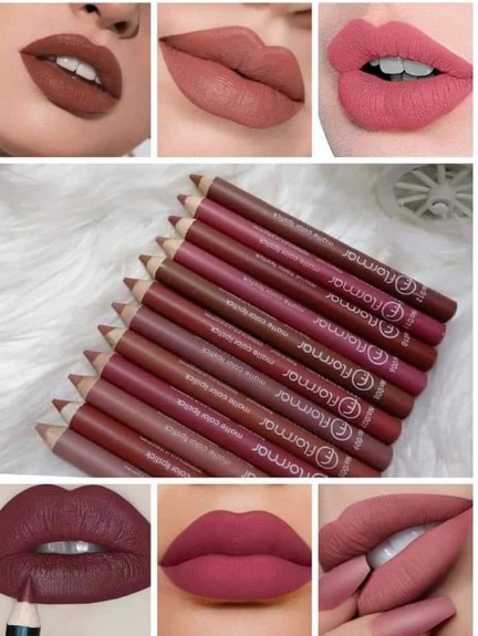 12 Crayons à lèvres Flormar Matte