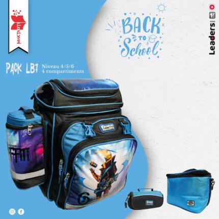 Pack Cartable Leaders monga bleu